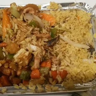 Chicken and Cashew Nuts...but where are the cashews?  What is up with all the freaking vegetables? never again