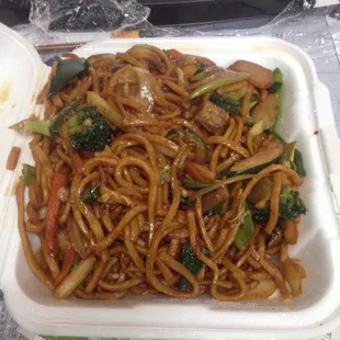 Lo mein, not bad at all. I would eat it again
