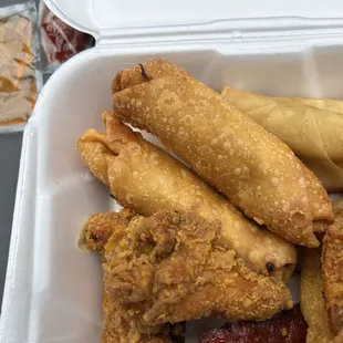 Egg rolls from Pu Pu Platter