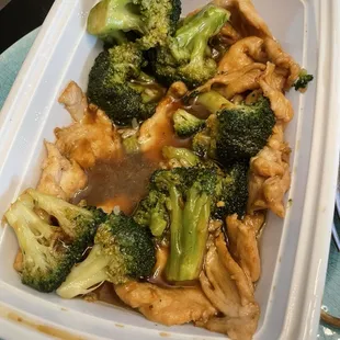 Chicken and broccoli
