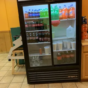 Fridge with Drinks -includes Lemonade &amp; Sweet tea