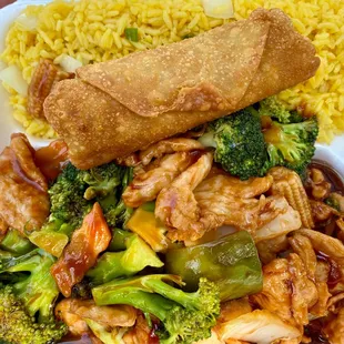 Chicken with Mixed Vegetables Combo (C-11)