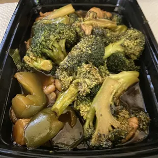 broccoli and peppers