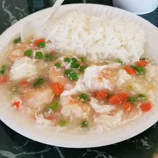 Shrimp in lobster sauce