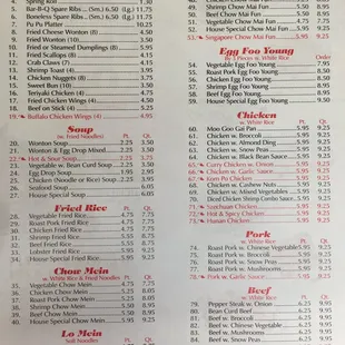 menu, sushi and sashimi