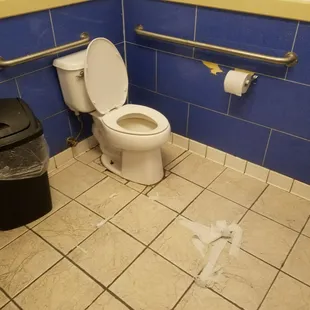 As if the place was supper packed. They can't even keep a bathroom clean.