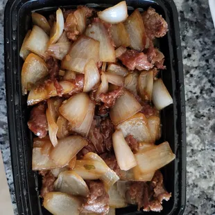 Beef and Onion for $12.00