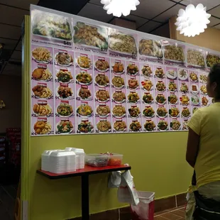 Menu on the wall..bahaahaa But seriously they make awesome shrimp fried rice, noodle soup and they are siper cheap...