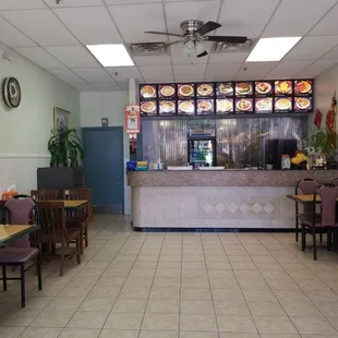 Small but has some tables inside