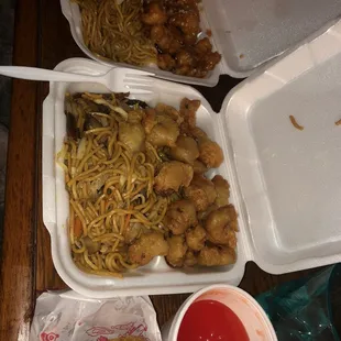 Lo Mein with chicken!