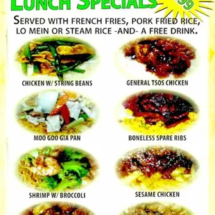 Lunch specials $5.99!!