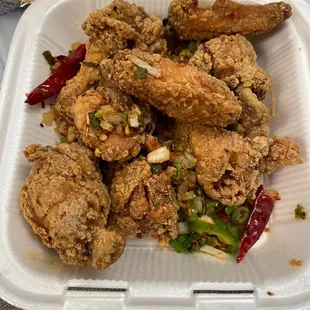 Pure goodness 6. 8 Pieces Spicy Chicken Wing