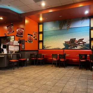 the interior of a chinese restaurant