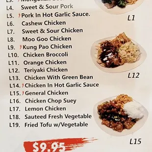 Lunch specials until 4pm daily. It is cooked to order (not under heat lamps).