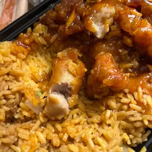 Dark meat with bones and cartilage that's not even edible