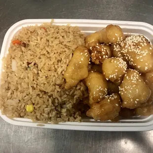 Honey chicken! One of our most popular dishes!! Yum!