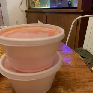 Asked for extra sweet and sour sauce with my meal, they definitely delivered . Great food, very generous portions &amp; fresh tasting.