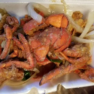 Another favorite, ginger scallion lobster.