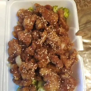 My family's favorite..Sesame chicken.