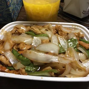 Found a new go to sickness food...Spicy Ginger Chicken!