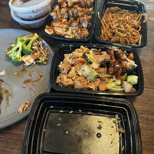 18. Teriyaki Chicken, chow mein &amp; fried rice.