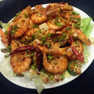 Shrimp with Salt Pepper