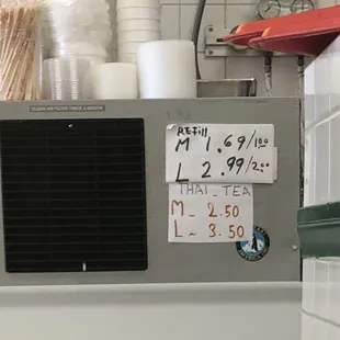 the price of the food