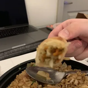 Inside of Spring Roll