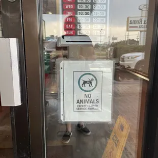 Hello!! Close up of the sign