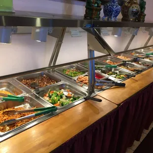 Lunch buffet, $8.50. Smaller than China Moon&apos;s buffet, but better quality!