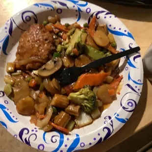 This is supposed to be vegetable egg fooyoung.