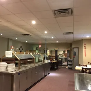 the restaurant&apos;s dining area
