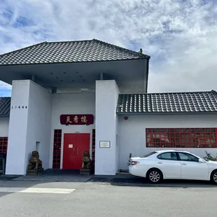 outside