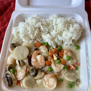 Shrimp in Lobster Sauce (lunch special)