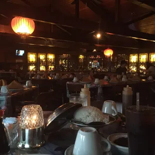 Dining room looking over the bar