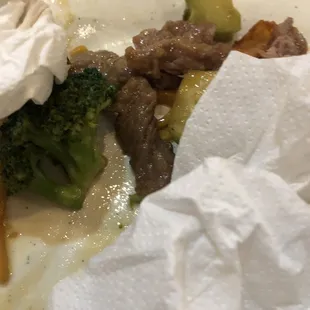 The rubber beef and plastic broccoli