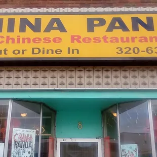 the front of the restaurant