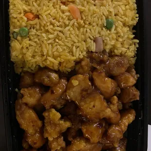General Tso Chicken (combo) with fried rice