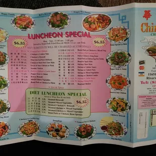 Lunch menu