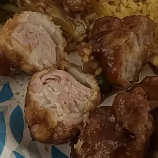 Raw chicken! Yum!