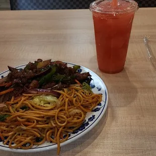 Lunch special Mongolian beef