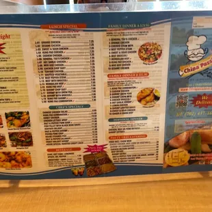 Menu back