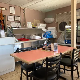Inside is modest, food is delicious