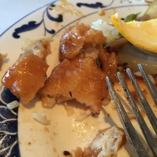 Gross. Breaded fish filet without fish inside.