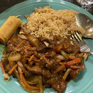 403. Mongolian Beef with fried rice