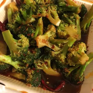 Broccoli with garlic sauce