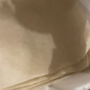 Mu shu wrappers. Came with plum sauce as well