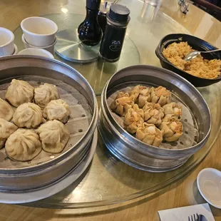Juicy pork, siomai and shrimp fried rice