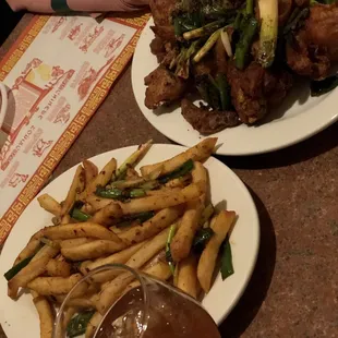 Hot fries &amp; Spicy wings