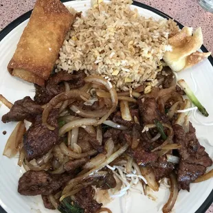 Mongolian beef has lots of meat!